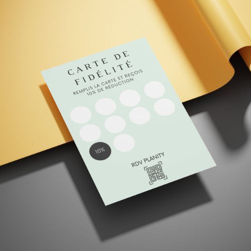 Création d'une carte de fidélité pour Fée pour elle